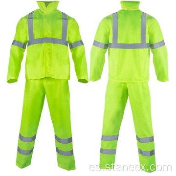 Alta visibilidad de alta visibilidad, desgaste, uniforme impermeable